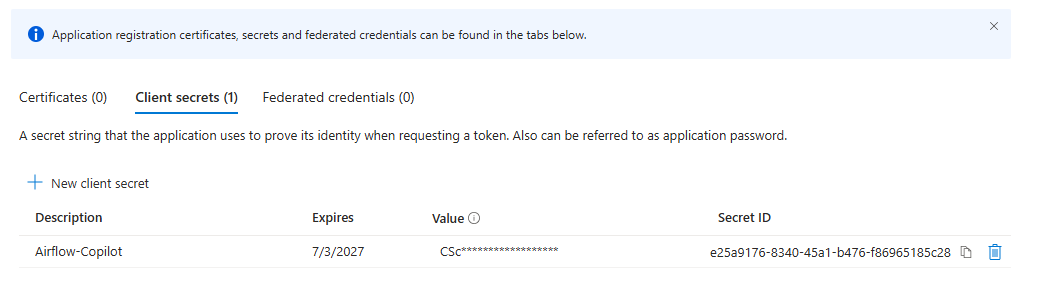 Azure Bot Secret