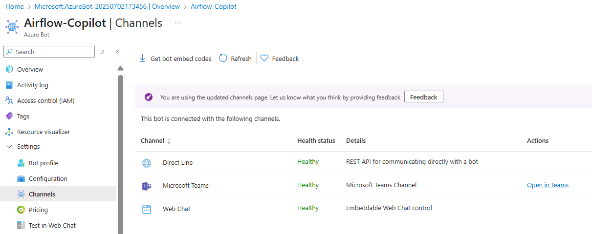 Azure Bot Secret